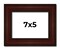 Photo Size Distressed Brown Picture Frame - UV Acrylic, Foam Board Backing, Hanging Hardware